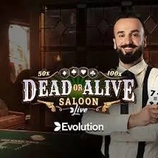 Live Dealer logo of Dead or Alive: Saloon from Evolution at XonBet Casino