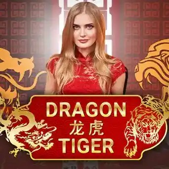 Official Live Dealer logo: Dragon Tiger by Evolution at XonBet Casino