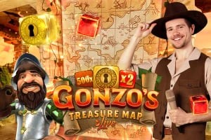 Gonzo's Treasure Map online game logo by Evolution on xoncasino.pl