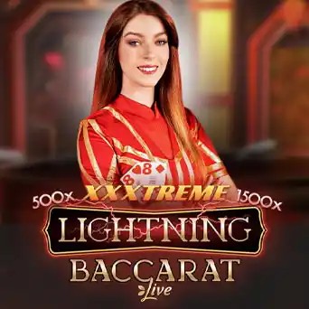 Lightning Baccarat game by Evolution – logo hosted on XonBet Casino